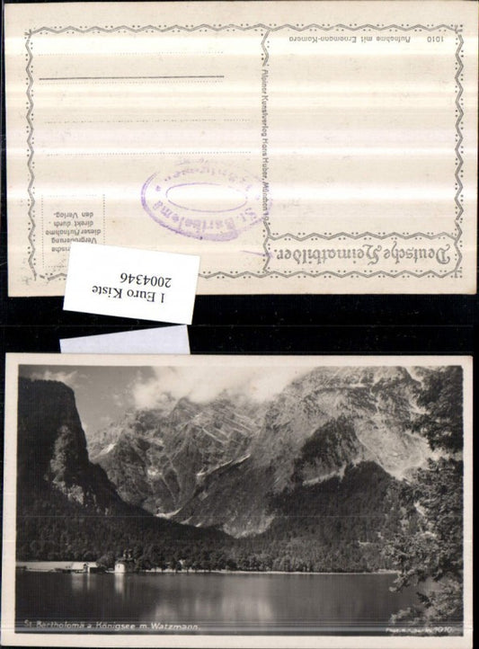 2004346,St. Bartholomä am Königssee m. Watzmann