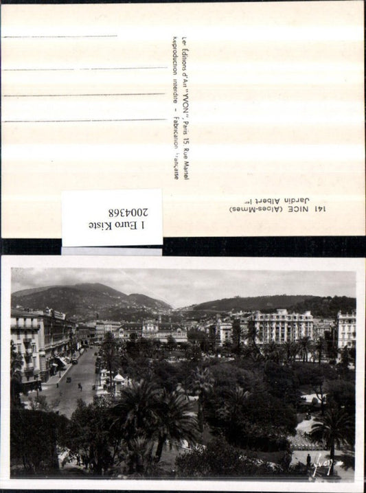 2004368,Nice Alpes-Mmes Jardin Albert