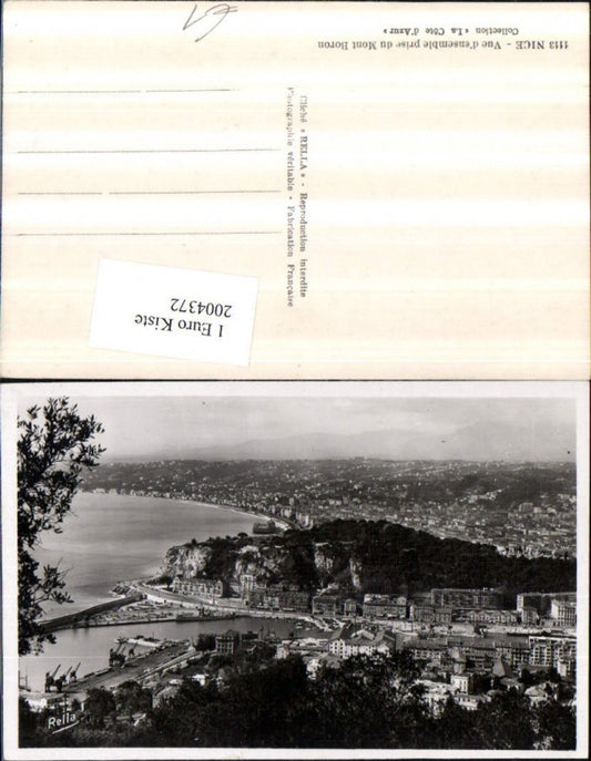 2004372,Nice Vue d'ensemble prise du Mont Boron Totale