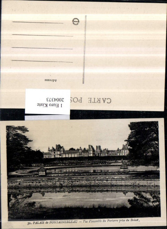 2004373,Palais de Fontainebleau Vue d'ensemble du Parterre prise du Breau