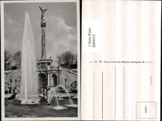 2004412,München Friedensengel Säule Springbrunnen Fontäne