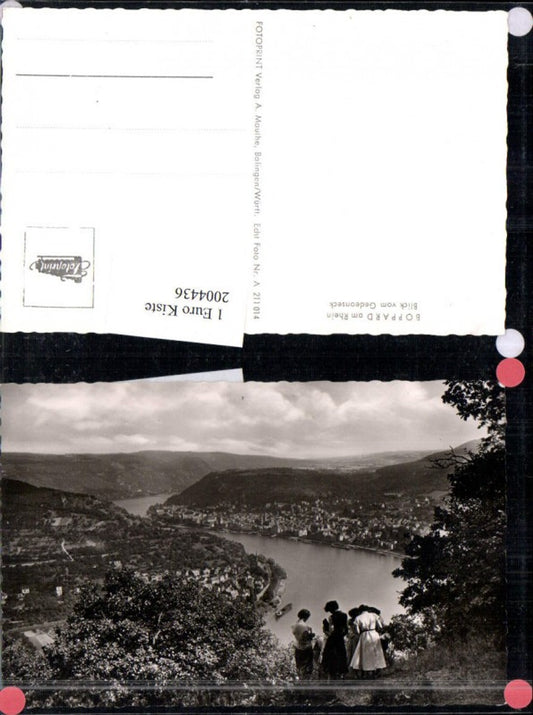 2004436,Boppard am Rhein Totale Blick v. Gedeonseck