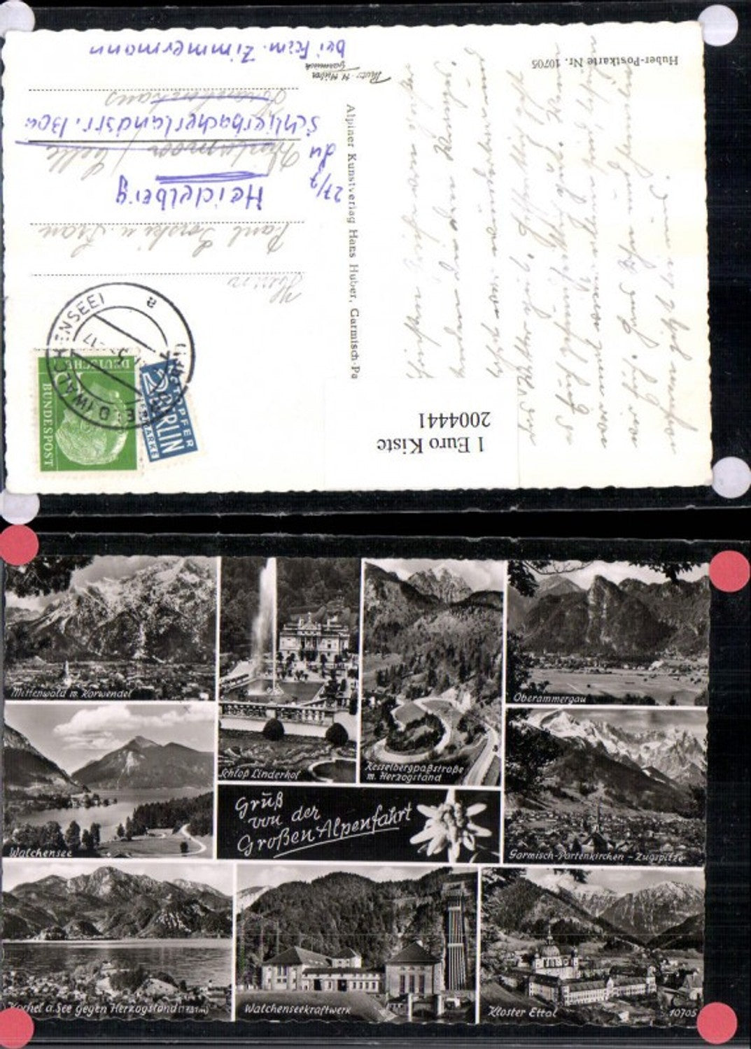 2004441,Garmisch-Partenkirchen Oberammergau Mittenwald Kochel am See Totale Schloss Linderhof Mehrbildkarte