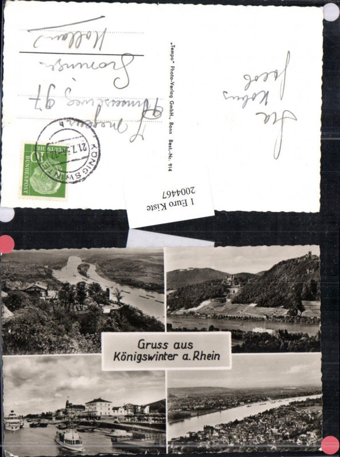 2004467,Gruß aus Königswinter am Rhein Totale Mehrbildkarte