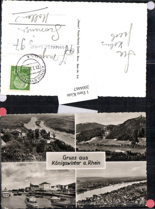 2004467,Gruß aus Königswinter am Rhein Totale Mehrbildkarte
