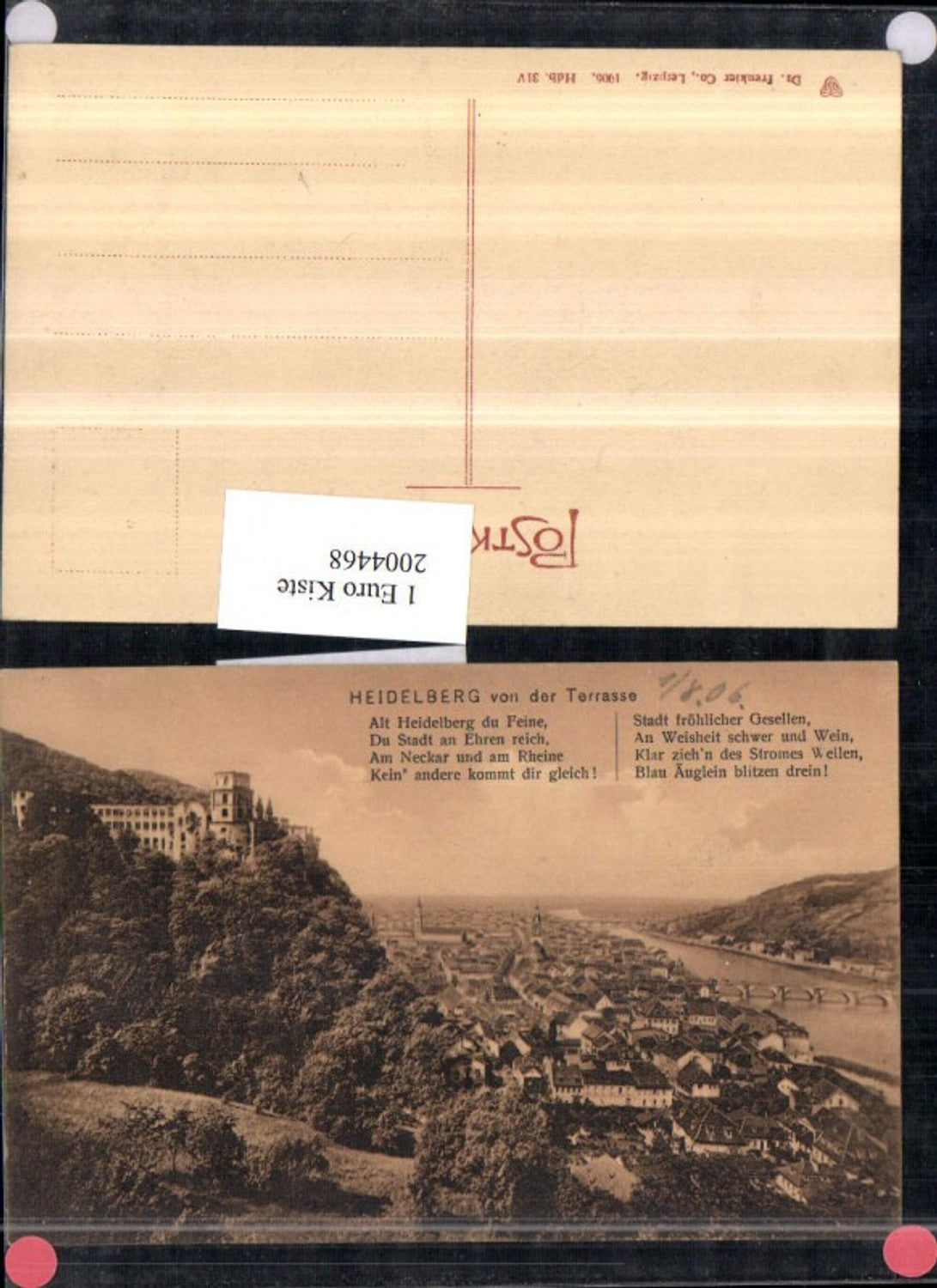 2004468,Heidelberg v. d. Terrasse Totale m. Schloss pub Trenkler u. Co