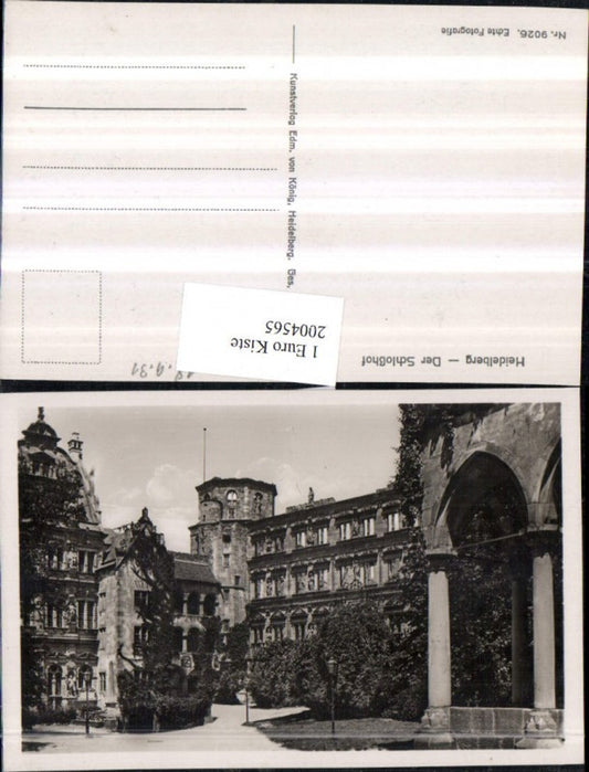 2004565,Heidelberg Der Schlosshof Hof