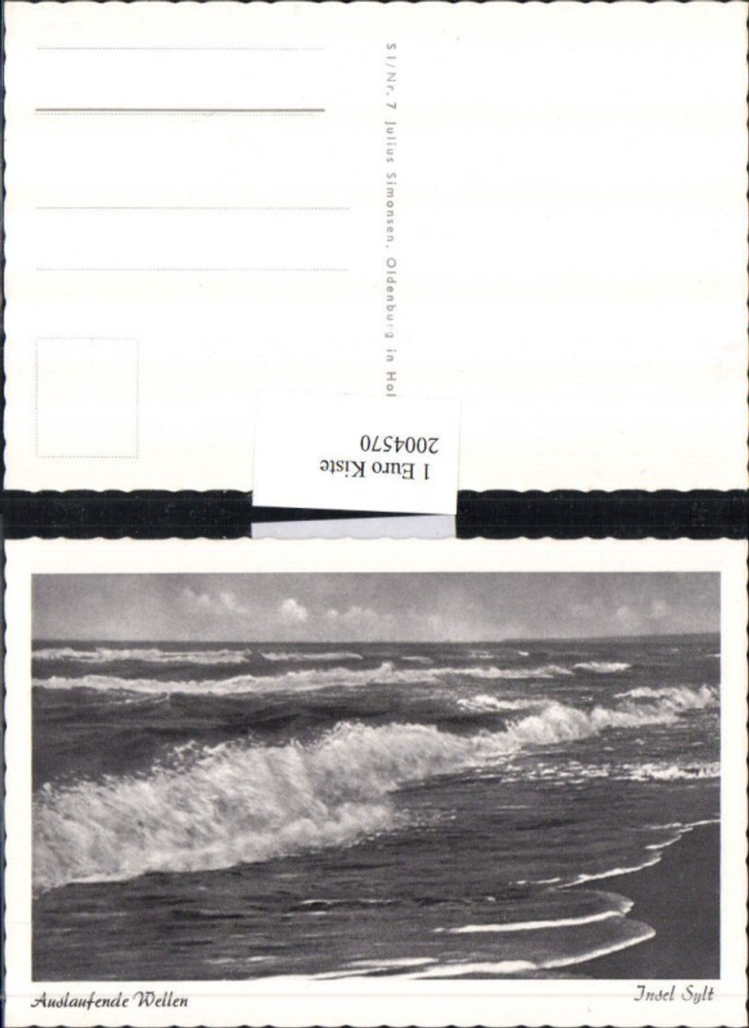 2004570,Insel Sylt Strand Auslaufende Wellen Partie