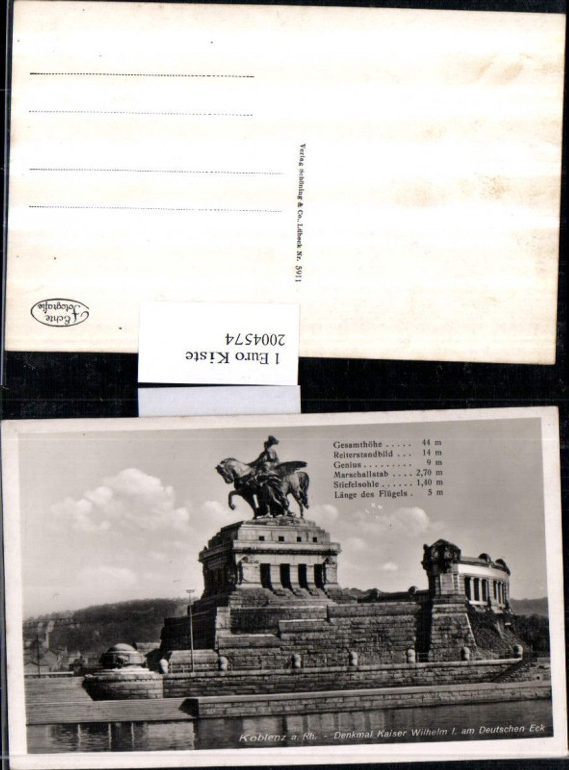 2004574,Koblenz am Rhein Denkmal Kaiser Wilhelm 1 am Deutschen Eck