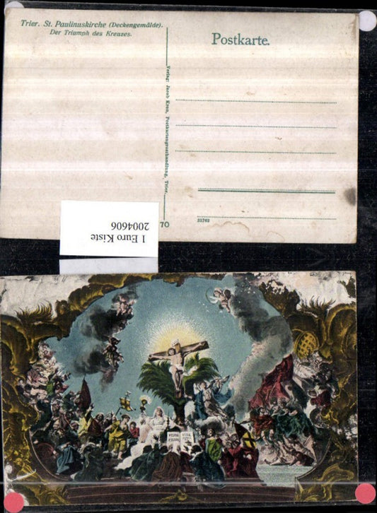 2004606,Trier St. Paulinuskirche Deckengemälde Der Triumph d. Kreuzes