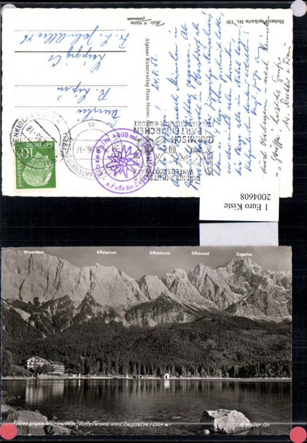 2004608,Eibsee b. Garmisch-Partenkirchen geg. Waxenstein Riffelwand u. Zugspitze