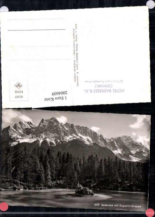 2004609,Badersee b. Garmisch-Partenkirchen m. Zugspitz-Gruppe