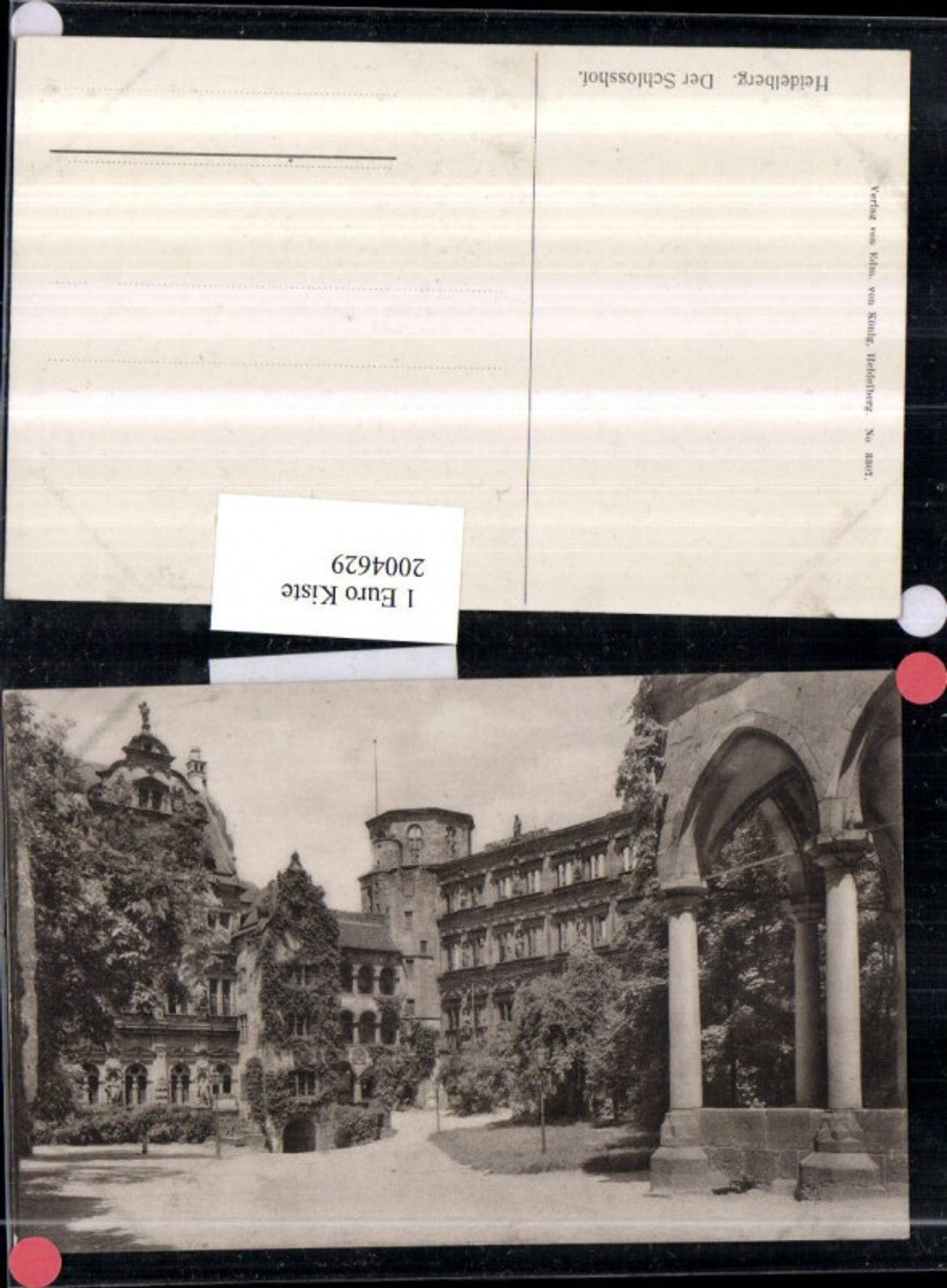 2004629,Heidelberg Der Schlosshof Hof pub Edmund von König 3307