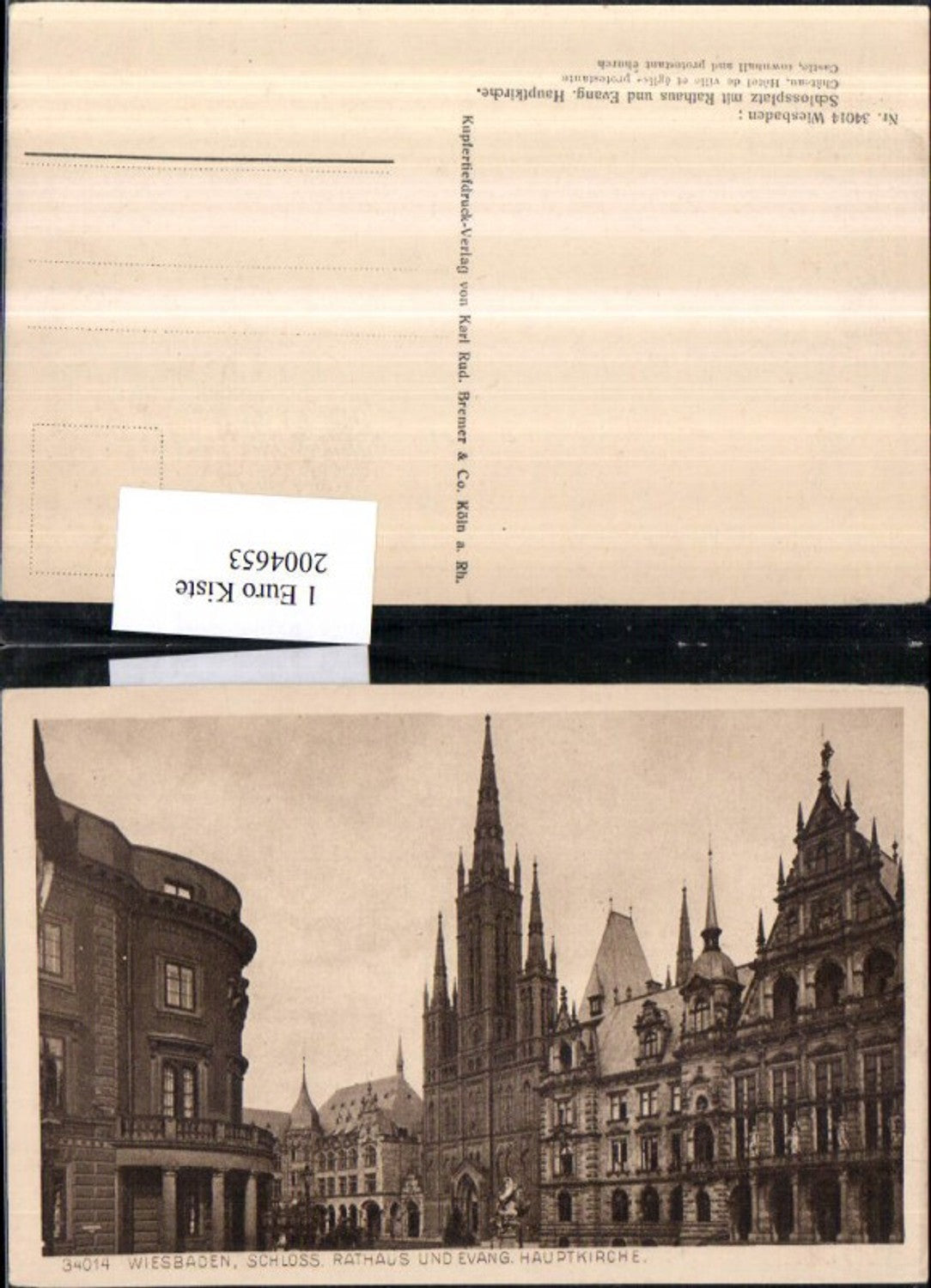 2004653,Wiesbaden Schloss Rathaus u. Evangelische Hauptkirche