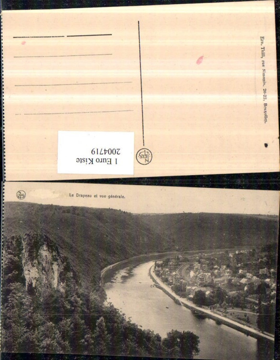 2004719,Waulsort Namur Le Drapeau et vue generale Totale