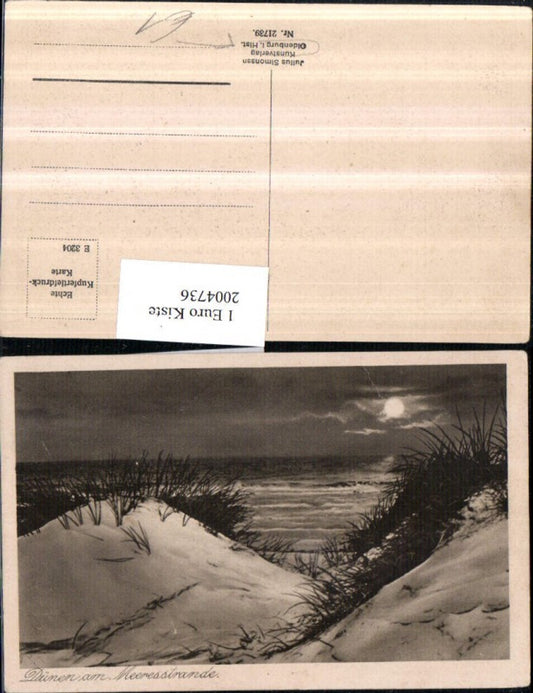 2004736,Oldenburg in Holstein Dünen am Meeresstrand Partie