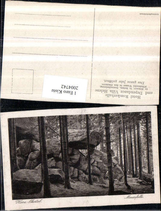 2004742,Harz Okertal Mausefalle Steine Wald Partie