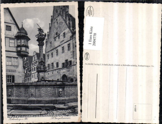 2004770,Rothenburg ob d. Tauber St. Georgsbrunnen Brunnen