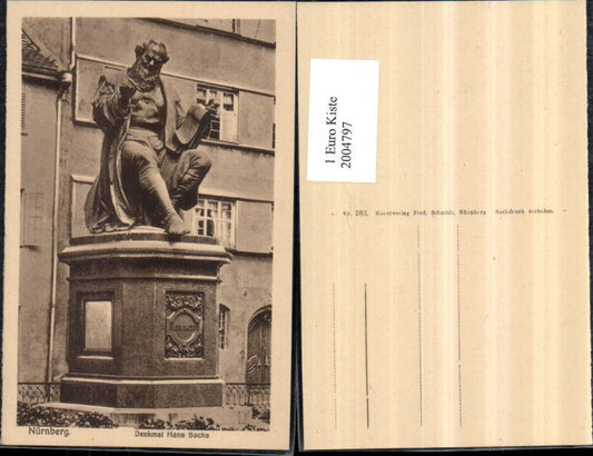 2004797,Nürnberg Denkmal Hans Sachs