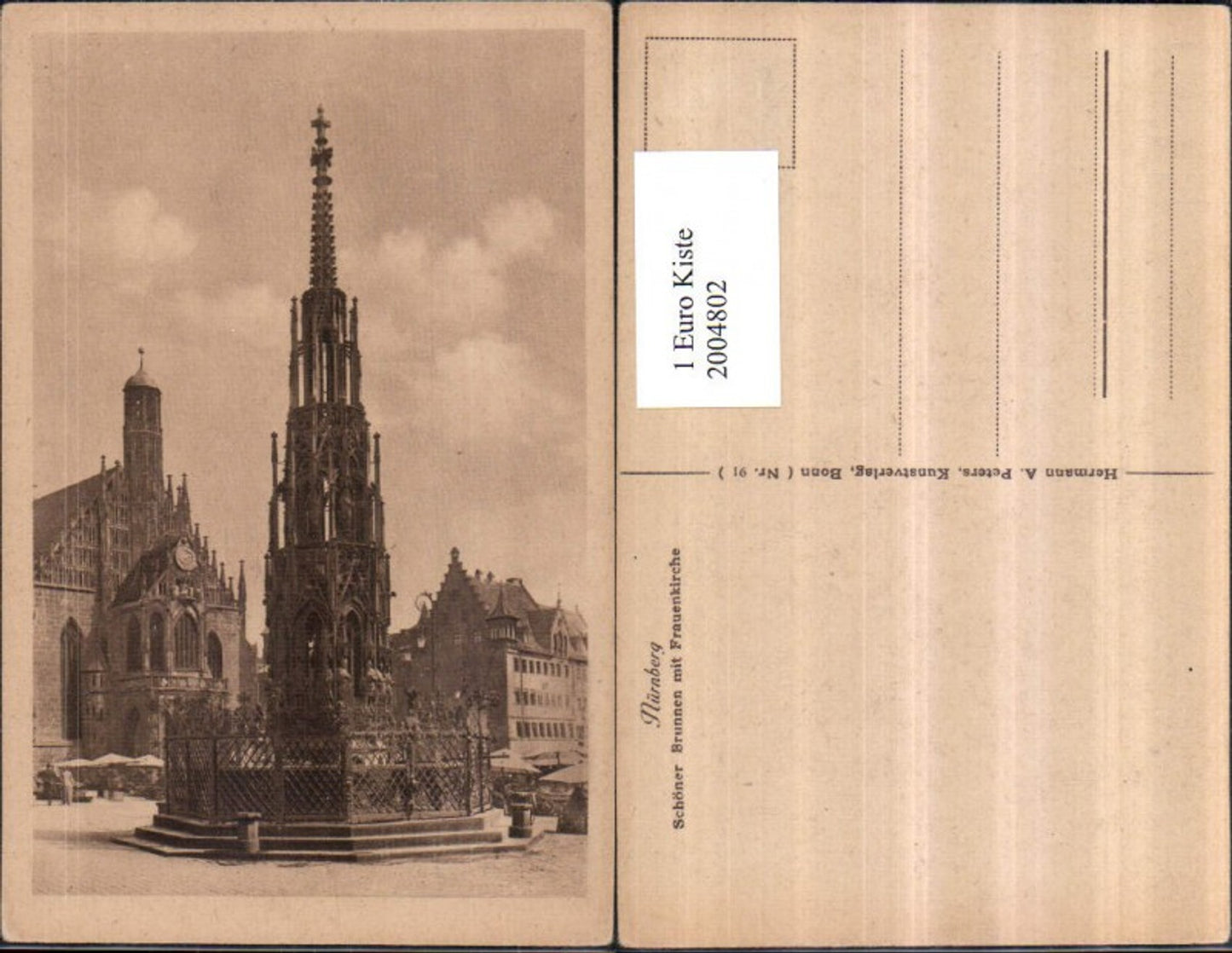 2004802,Nürnberg Schöner Brunnen m. Frauenkirche Kirche