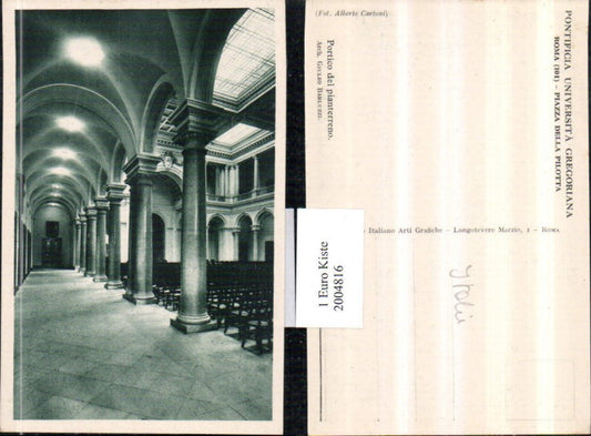 2004816,Roma Rom Piazza della Pilotta Palast Portico del pianterreno