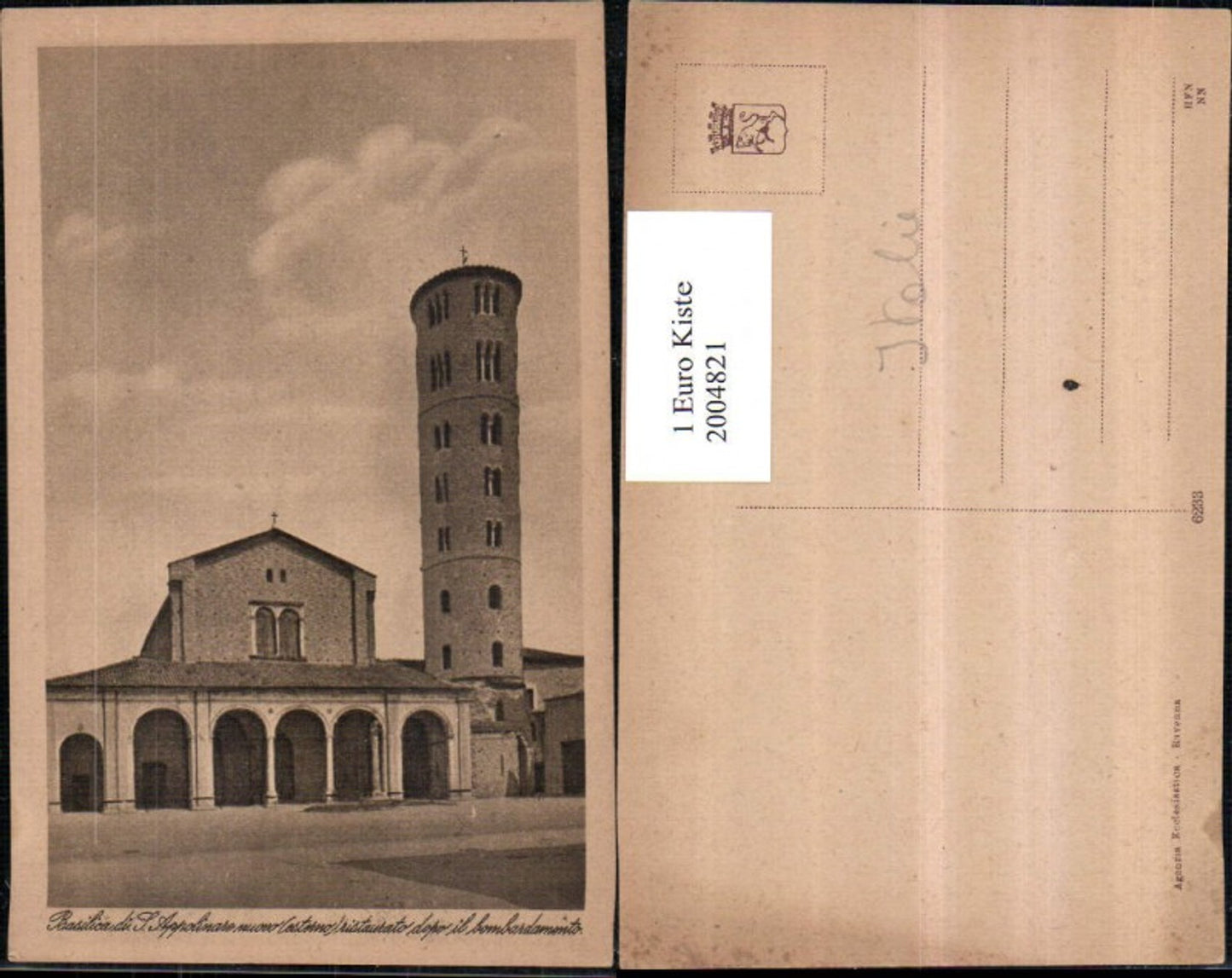 2004821,Roma Rom Basilica di San Appolinare Kirche Turm