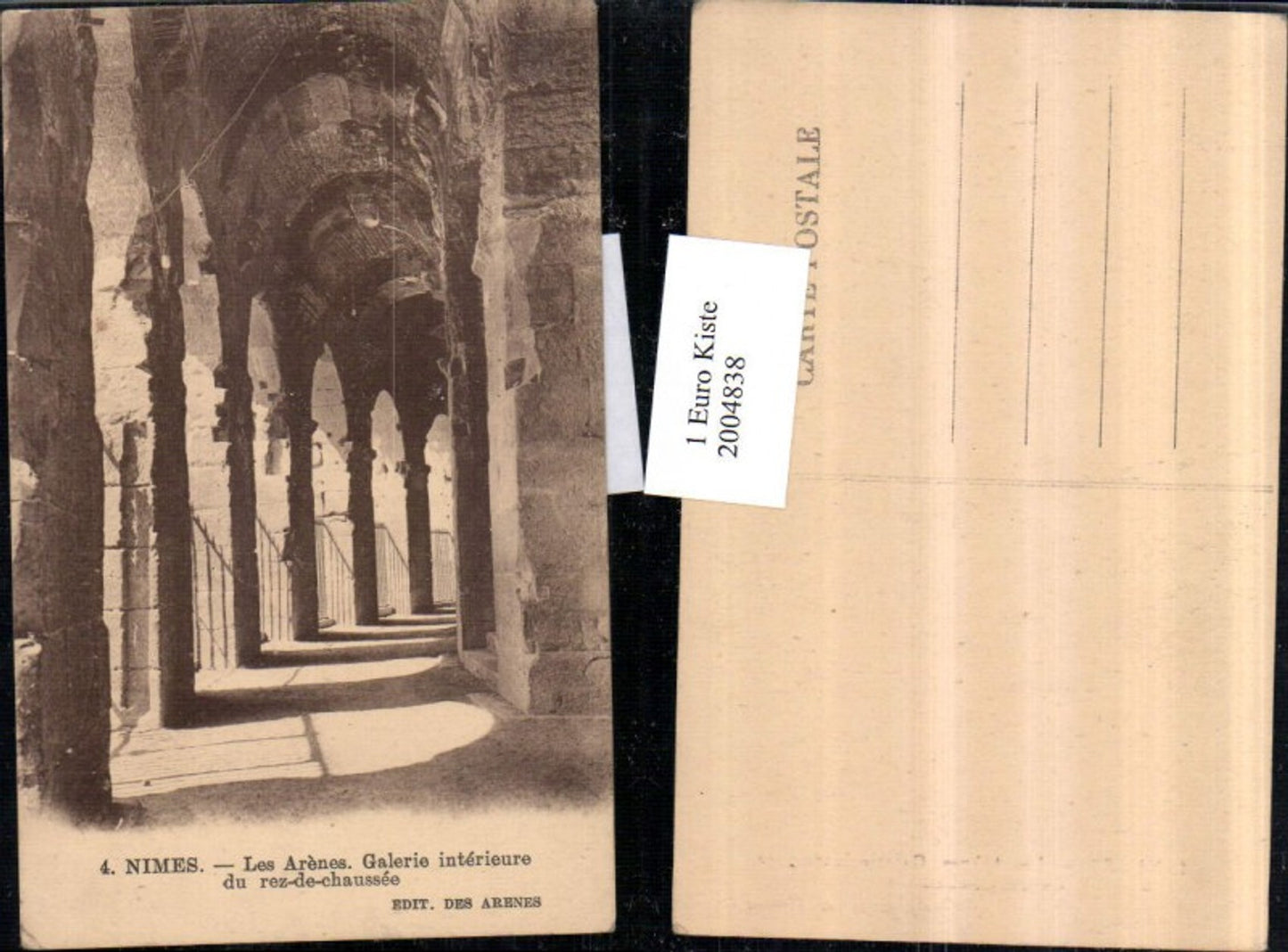 2004838,Nimes Les Arenes Galerie interieure du rez-de-chaussee