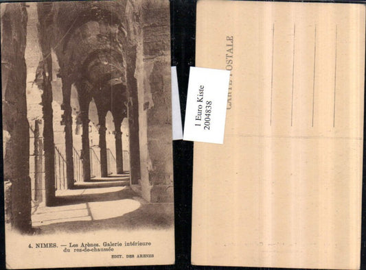 2004838,Nimes Les Arenes Galerie interieure du rez-de-chaussee
