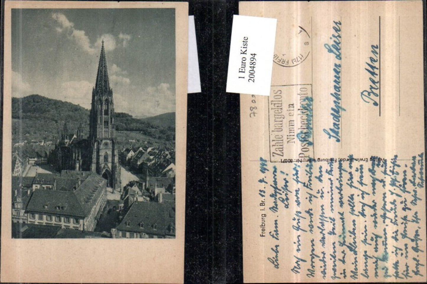 2004894,Freiburg im Breisgau Teilansicht Münster