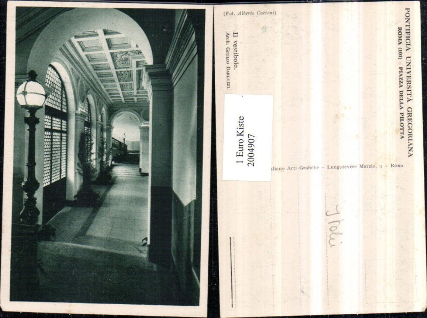 2004907,Roma Roma Piazza della Pilotta Il vestibolo Gang