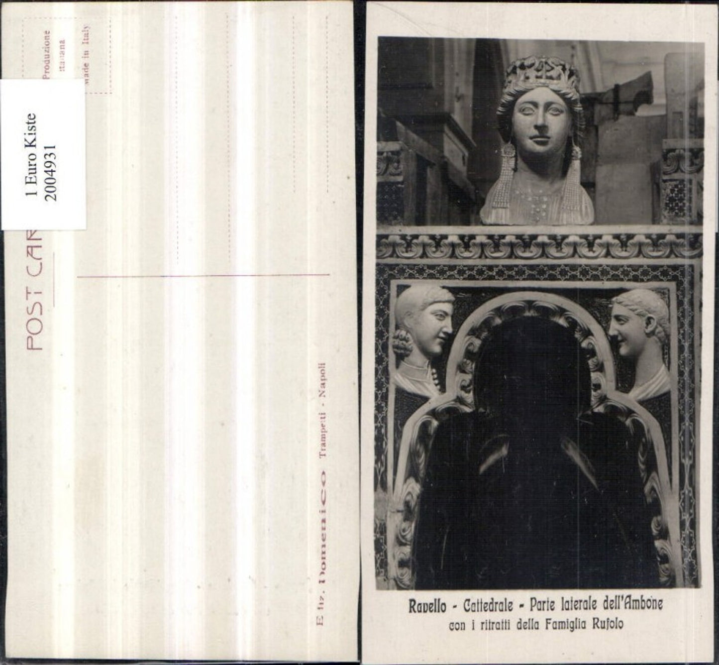 2004931,Ravello Cattedrale Parte laterale del Ambone con i ritratti della Famiglia Rufolo Köpfe