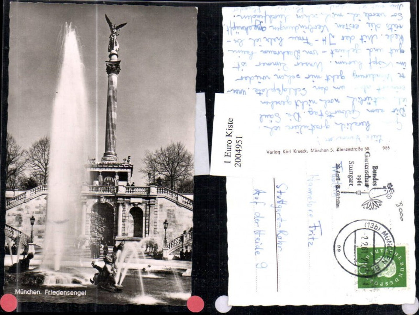 2004951,München Friedensengel Säule Springbrunnen Fontäne