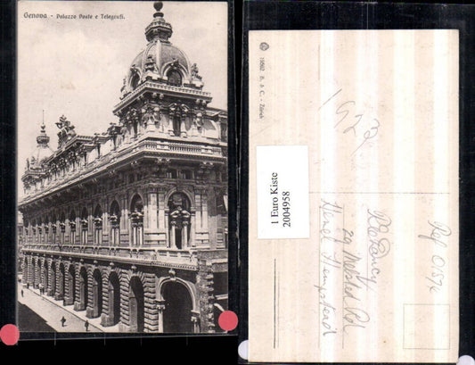 2004958,Genova Genau Palazzo Poste e Telegrafi Postamt