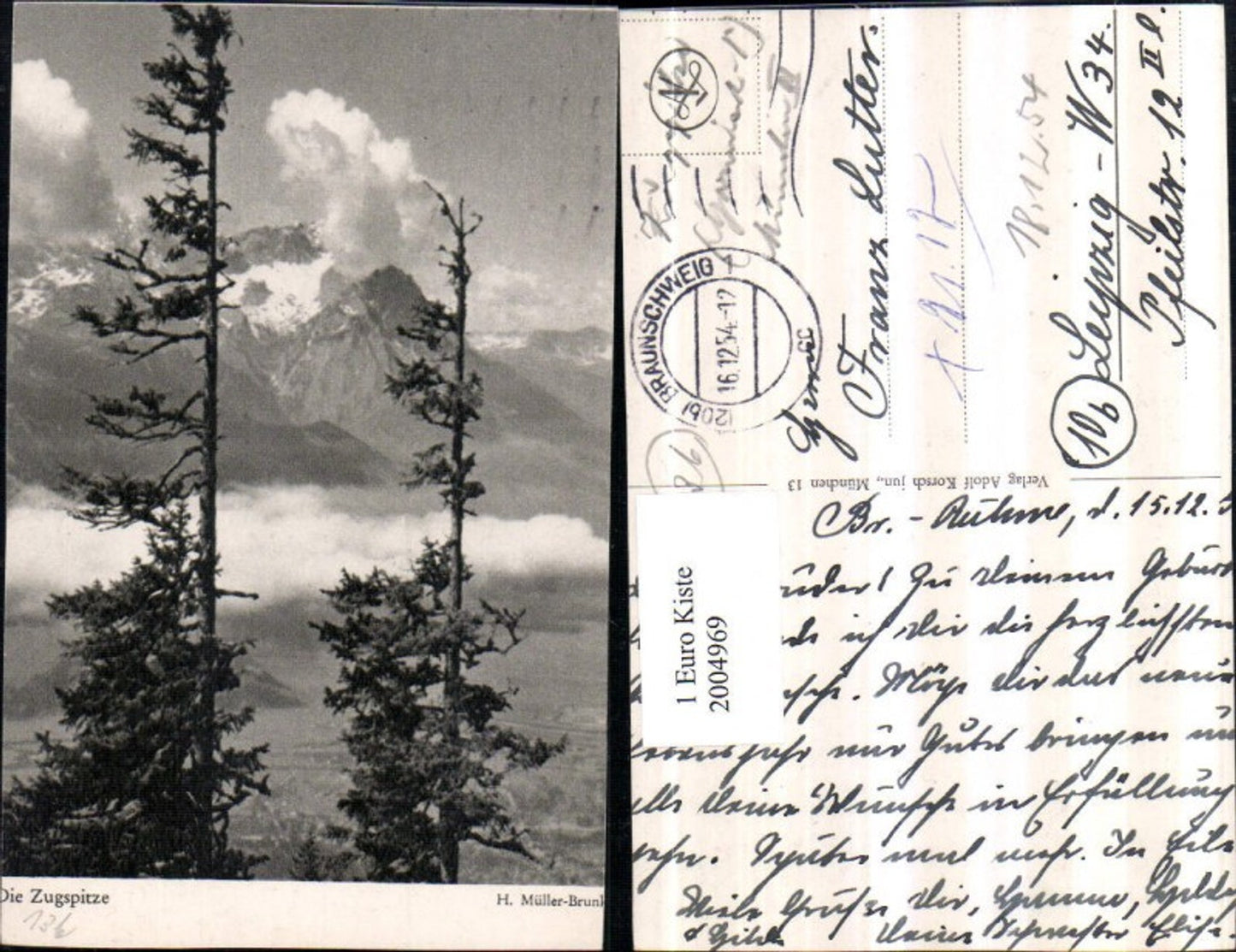 2004969,Die Zugspitze b. Garmisch-Partenkirchen