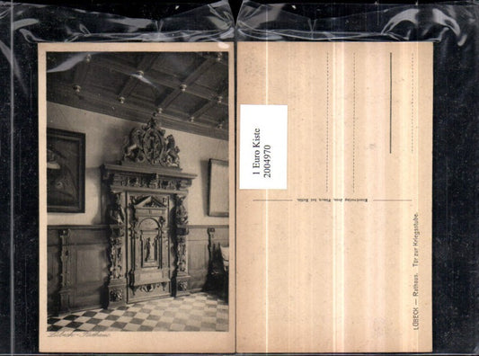 2004970,Lübeck Rathaus Tür zur Kriegsstube