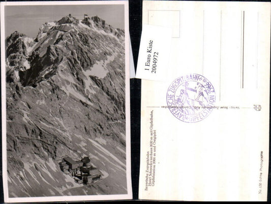 2004972,Bayerische Zugspitzbahn Hotel Schneefernerhaus m. Gipfelbahn Gipfelstation u. Ostgipfel