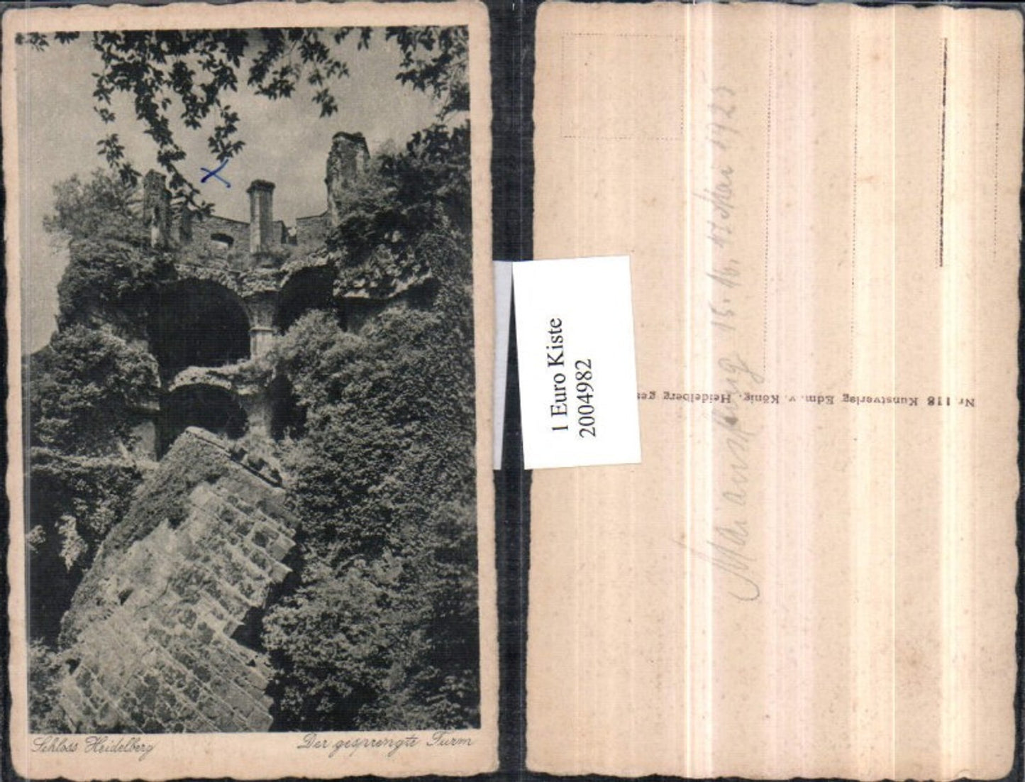 2004982,Schloss Heidelberg Der gesprengte Turm