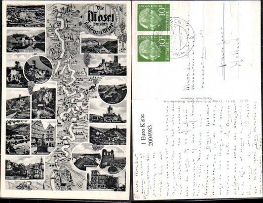 2004983,Mosel zwischen Koblenz u. Trier Ehrenburg Beilstein Zell Kobern Mehrbildkarte