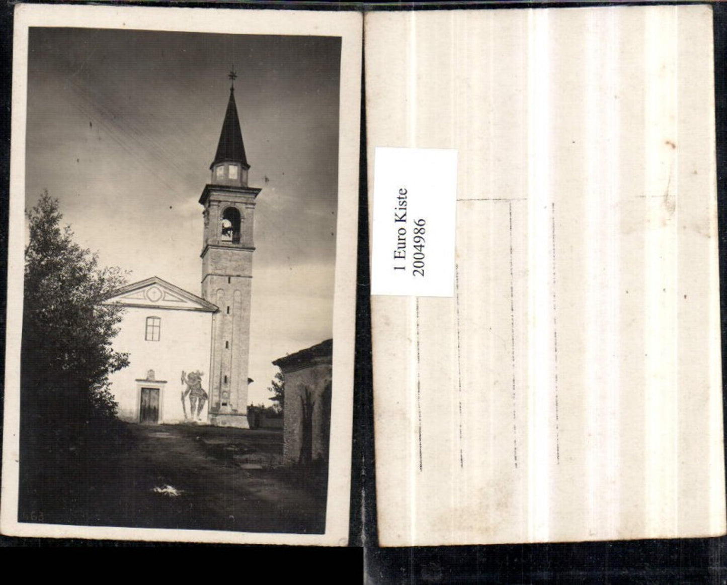 2004986,Foto AK Kirche Turm Glockenturm