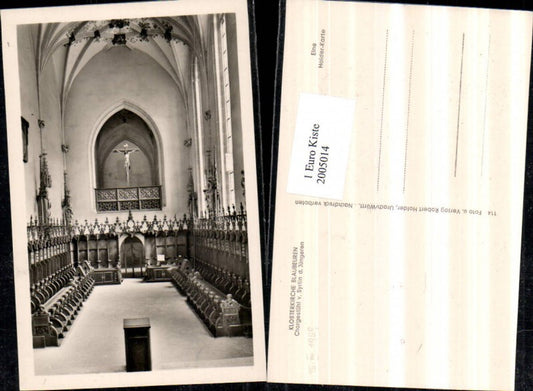 2005014,Klosterkirche Kirche Blaubeuren Chorgestühl