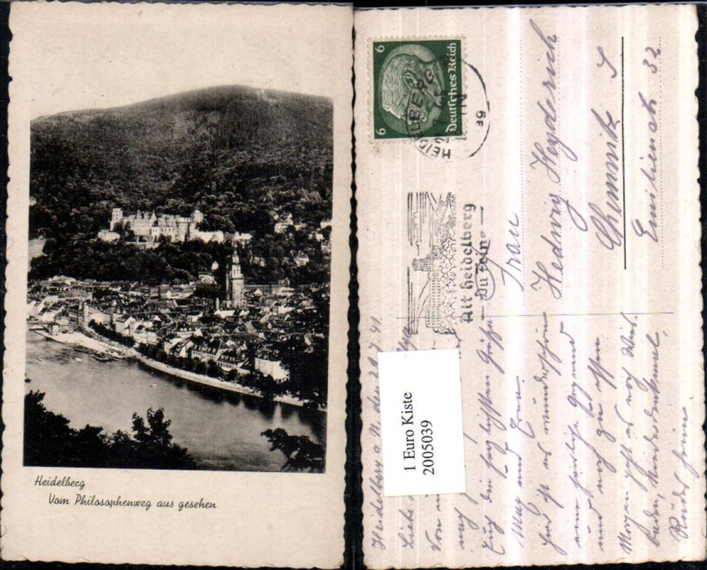 2005039,Heidelberg Totale v. Philosophenweg aus gesehen