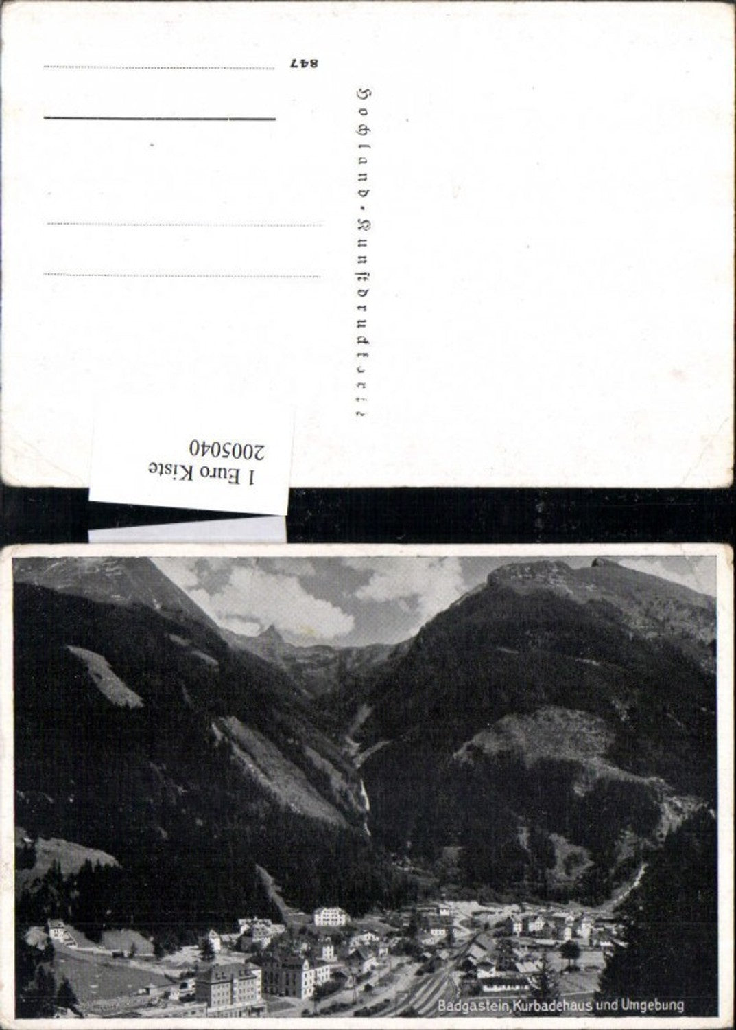2005040,Badgastein Bad Gastein Kurbadehaus u. Umgebung Bergkulisse