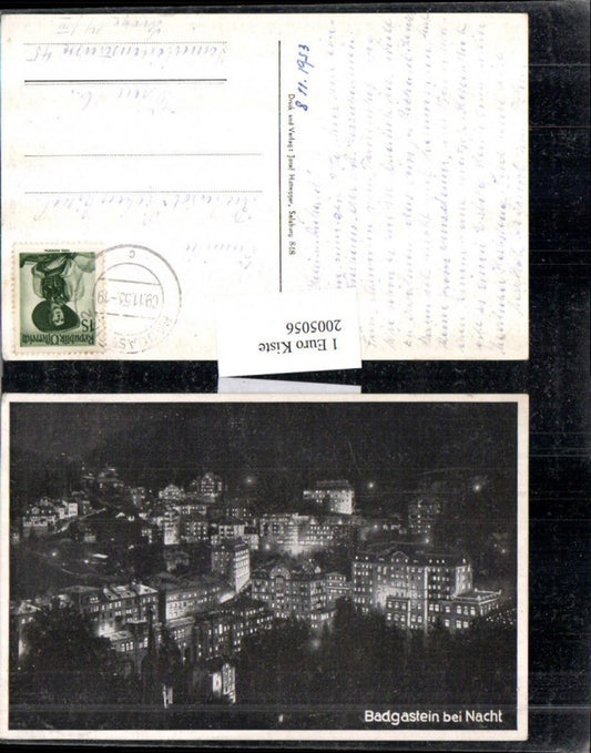 2005056,Badgastein Bad Gastein b. Nacht Totale