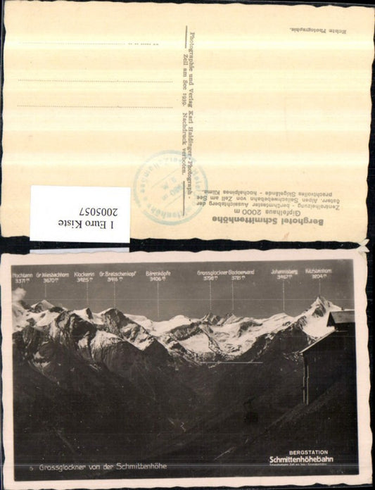 2005057,Großglockner v. d. Schmittenhöhe Bergkulisse b. Zell am See