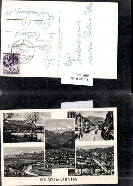 2005063,Villach in Kärnten Totale Straßenansicht Mehrbildkarte