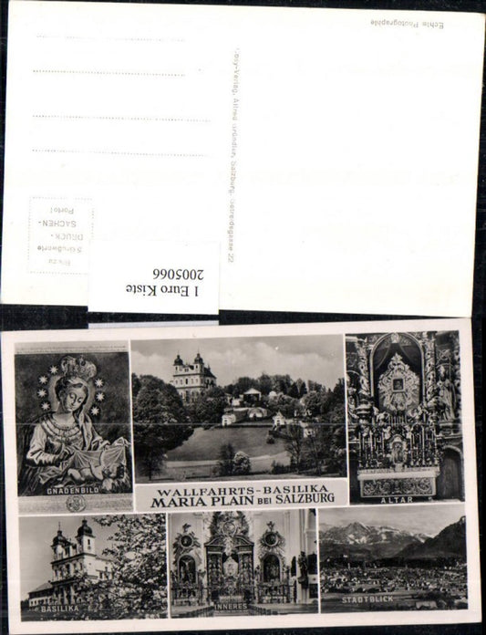 2005066,Maria Plain b. Salzburg Kirche Gnadenbild Altar Basilika Stadtblick Totale Mehrbildkarte