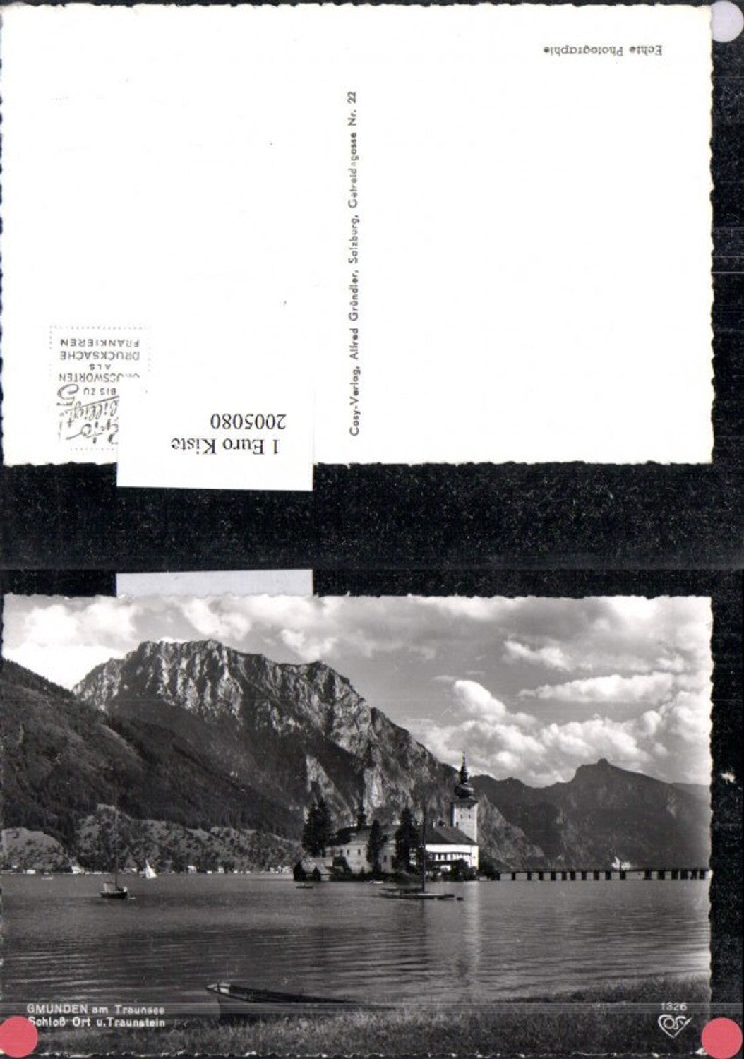 2005080,Gmunden am Traunsee Schloss Orth u. Traunstein pub Cosy 1326