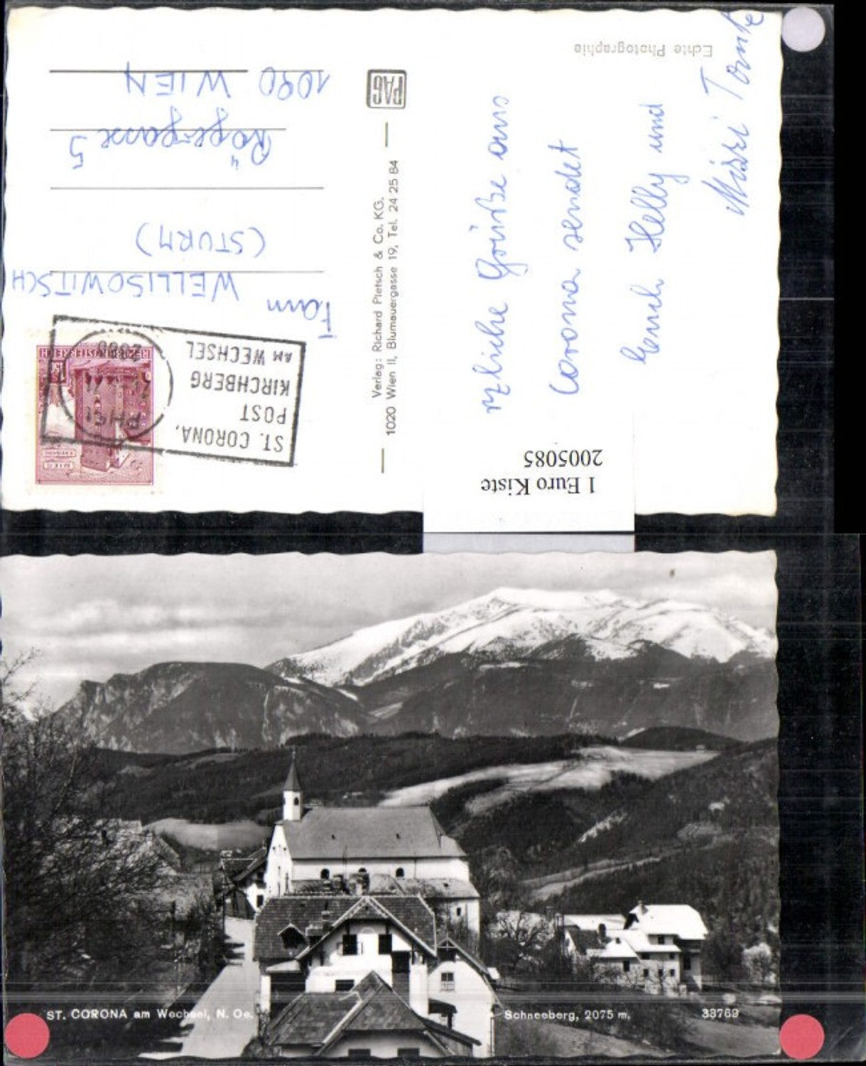 2005085,St. Corona am Wechsel Teilansicht m. Schneeberg