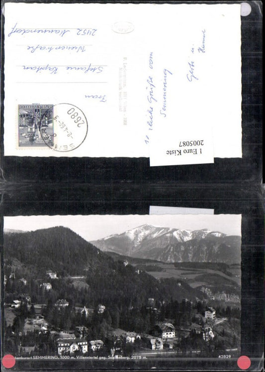 2005087,Semmering Totale Villenviertel geg. Schneeberg