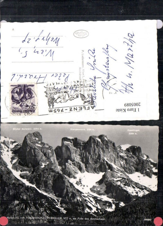 2005089,Panorama Bergkulisse vom Alpengasthof Bodenbauer am Fuße des Hochschwab b. St. Ilgen